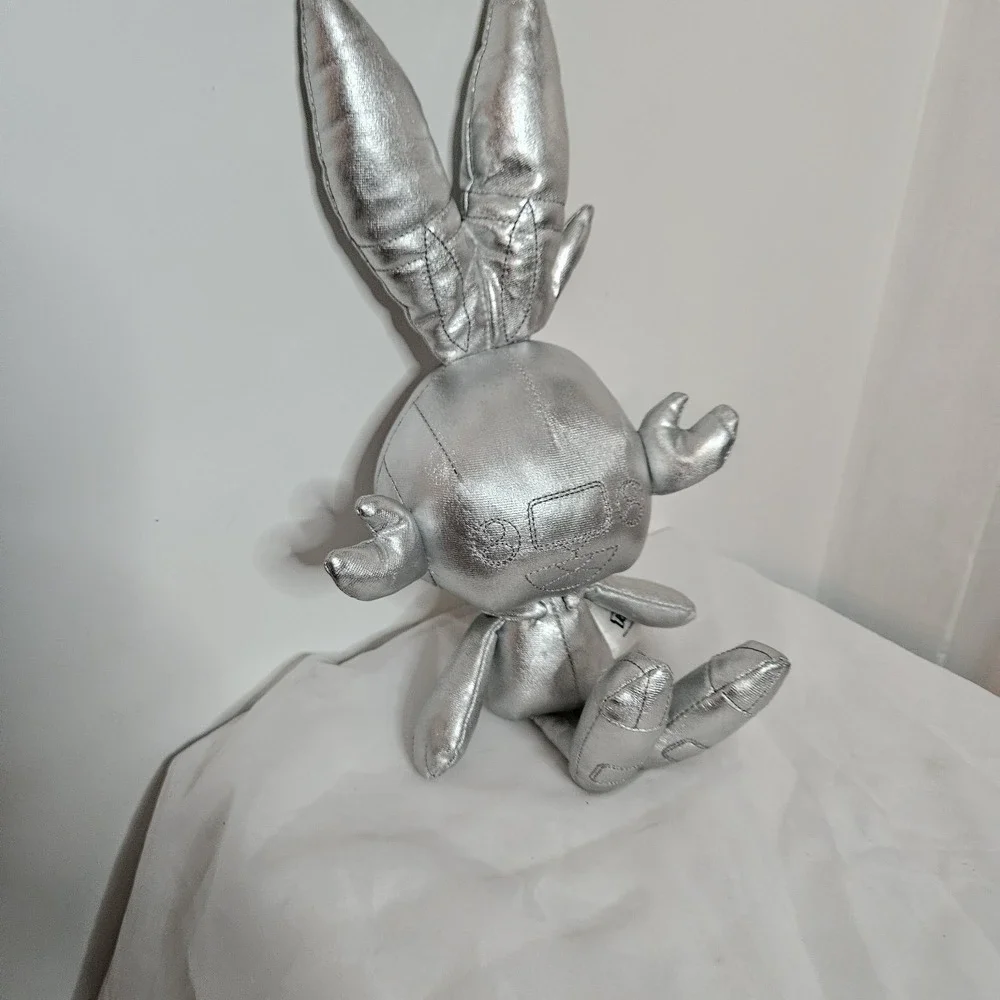 2021 Silver Scorbunny Plush Pokemon 25th Anniversary Rabbit Metallic 15